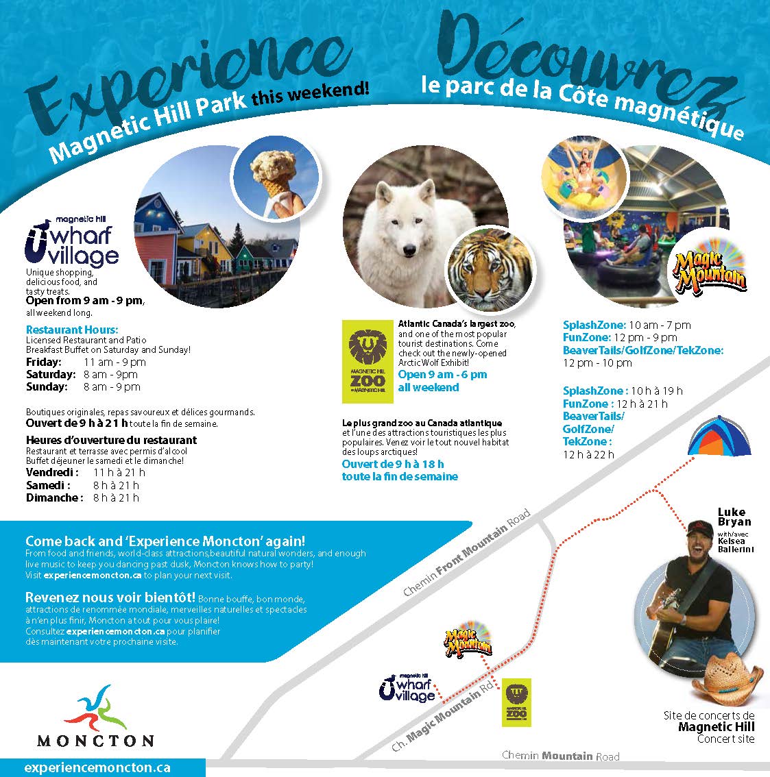 Magnetic Hill Zoo Map Luke Bryan - Magnetic Hill | Experience Moncton / Découvrez Moncton