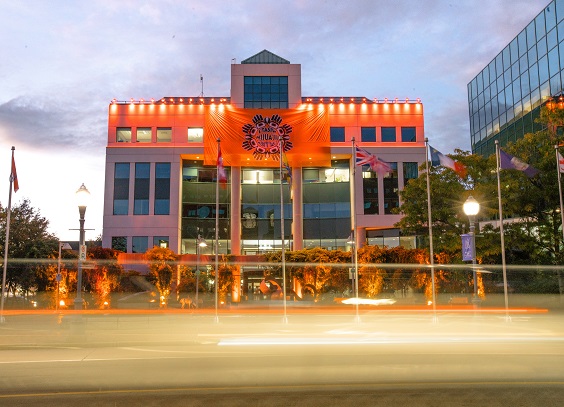 Illumination of Moncton City Hall for National Truth and Reconciliation Day