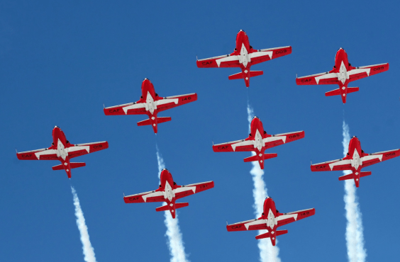 Soldier On Air Display by the CF Snowbirds